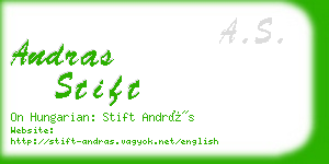 andras stift business card